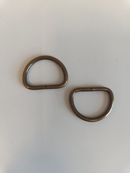 Metal D-ring - 25mm