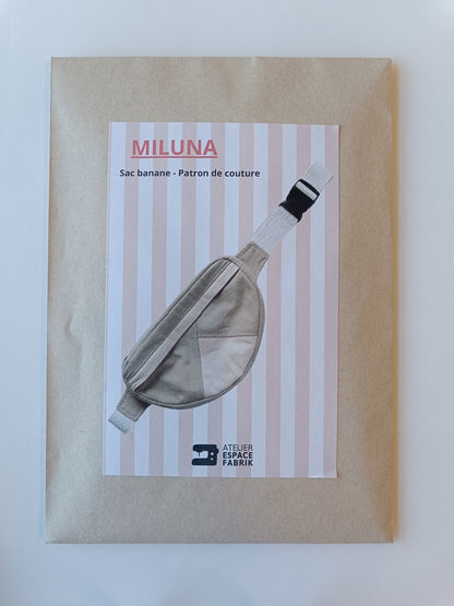 Miluna - Sac Banane - Patron papier