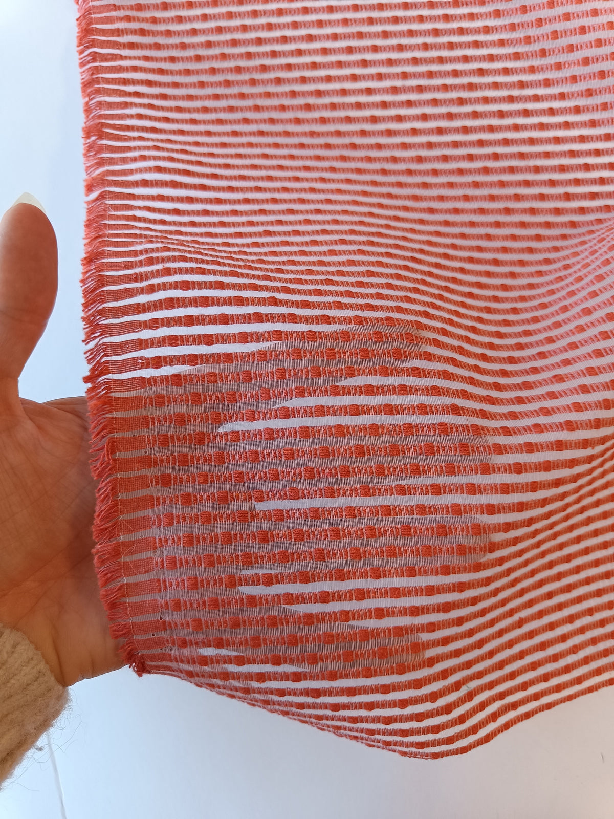 Organza - Pointillés corail