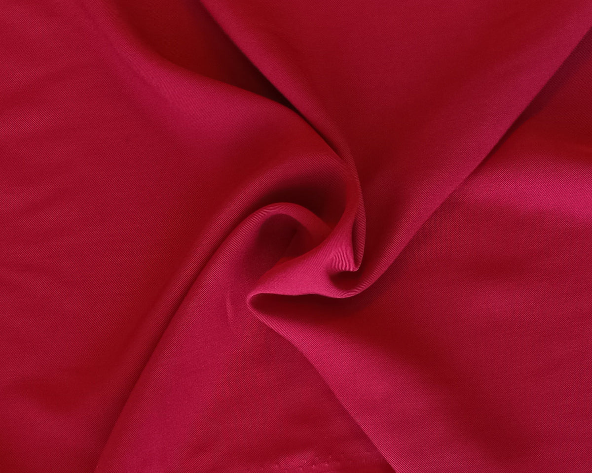 Sergé de modal/bambou - Cerise