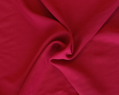 Sergé de modal/bambou - Cerise