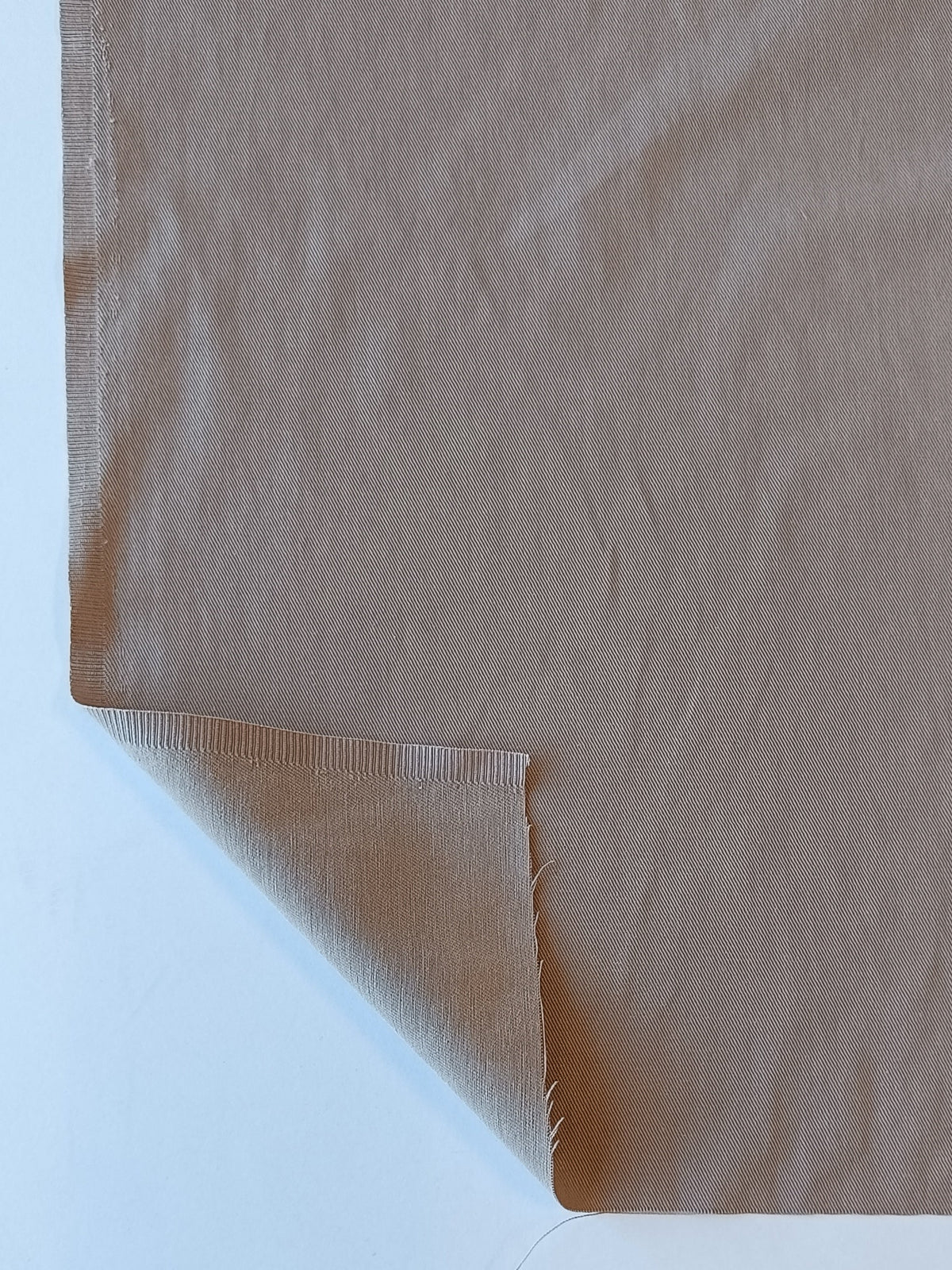 Sergé coton/tencel - Taupe