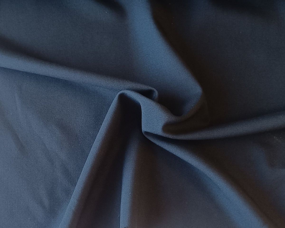 Challis de laine - Bleu nuit