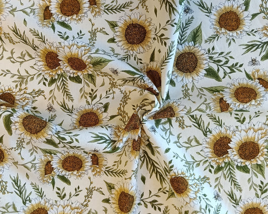 Coton à courtepointe - Grands tournesols