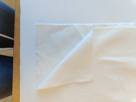 Flanelle de coton - Blanc