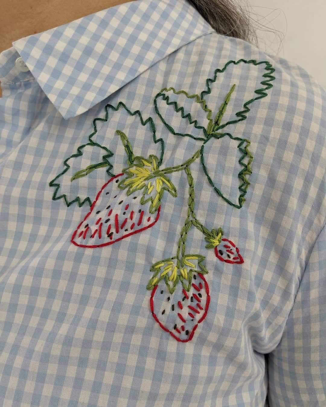Surcyclage/Upcycling Broderie sur vêtement avec Une Raton - SMM26