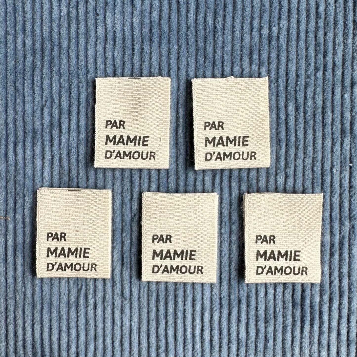 BY MAMIE D'AMOUR - Cotton labels in French