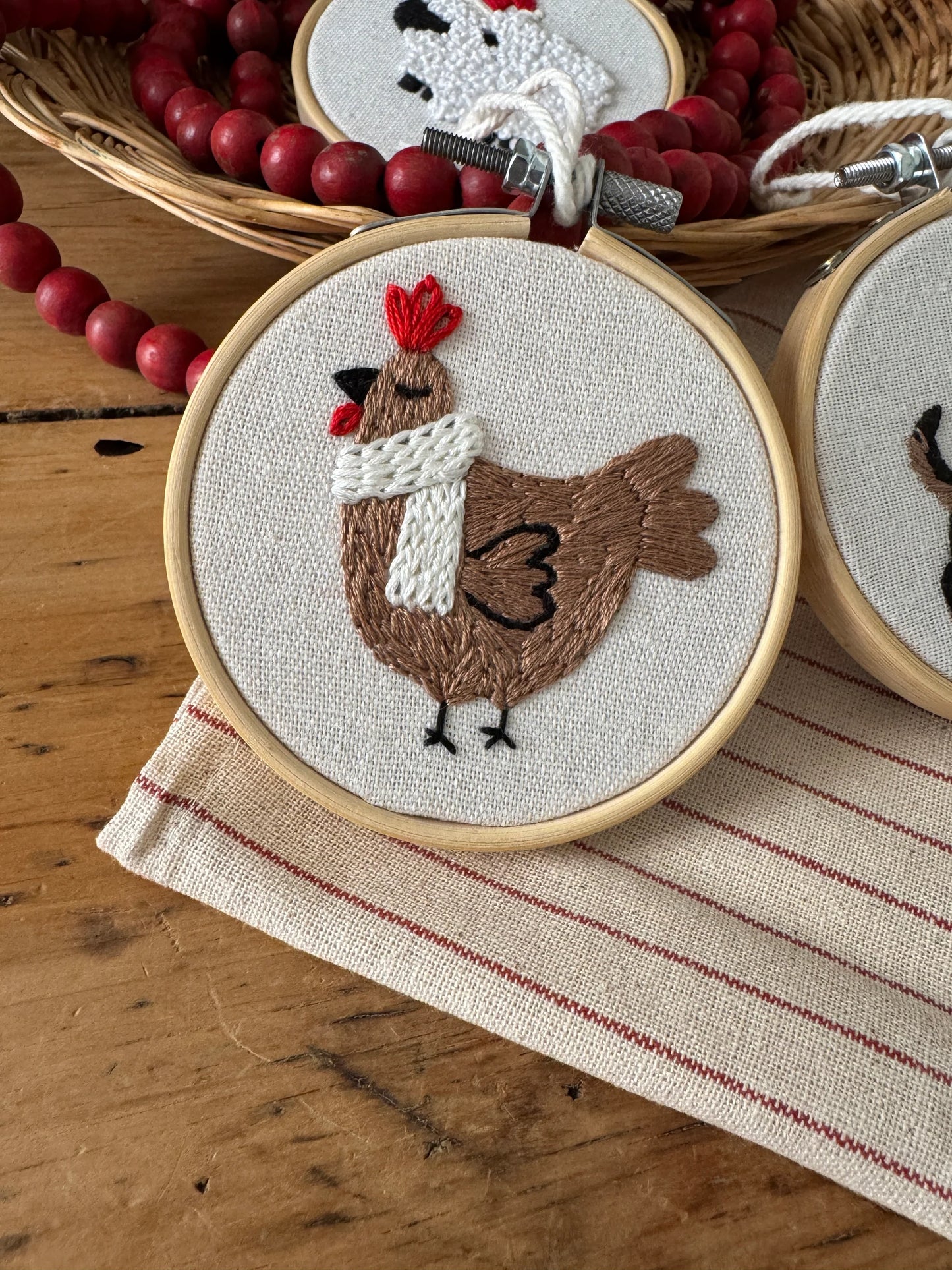 Ensemble de broderie - Ornements Amis festifs - Twin Folk