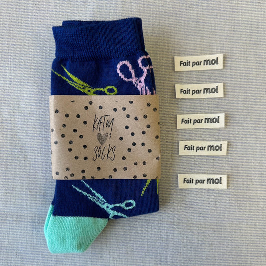 Gift set for textile art enthusiasts - Stockings and labels