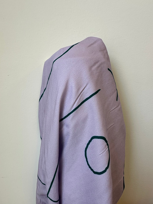 Challis de Viscose - Cassandra Jetten - ligne verte