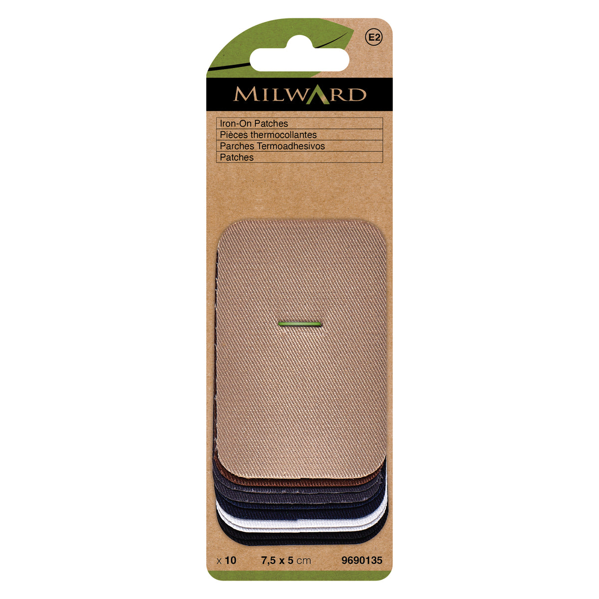 10 patchs thermocollants en coton - MILWARD