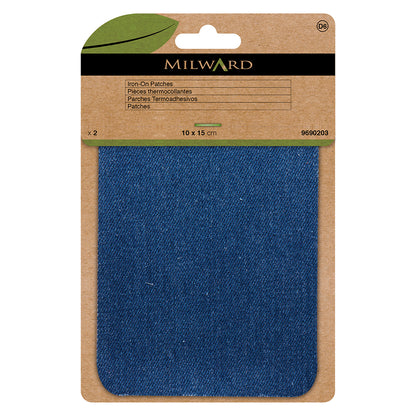2 patchs thermocollants en coton - MILWARD