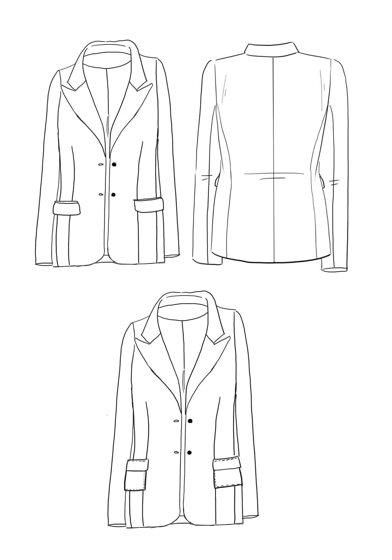 Manhattan Jacket - Paper Pattern - Maison Fauve