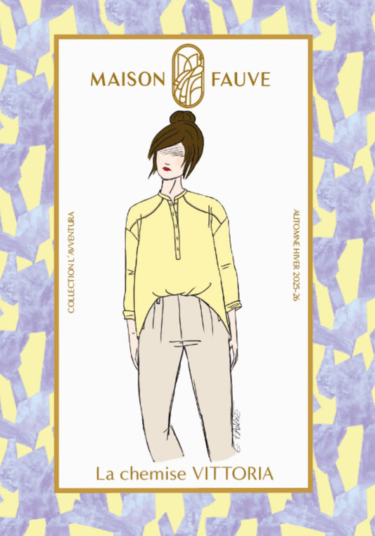 Chemise Vittoria - Patron papier - Maison Fauve