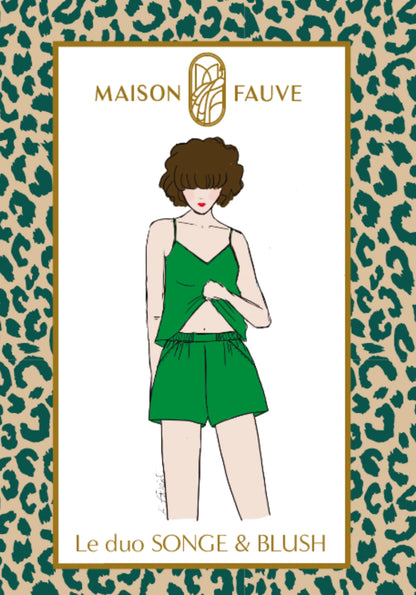 Pyjama Blush Songe - Patron papier - Maison Fauve