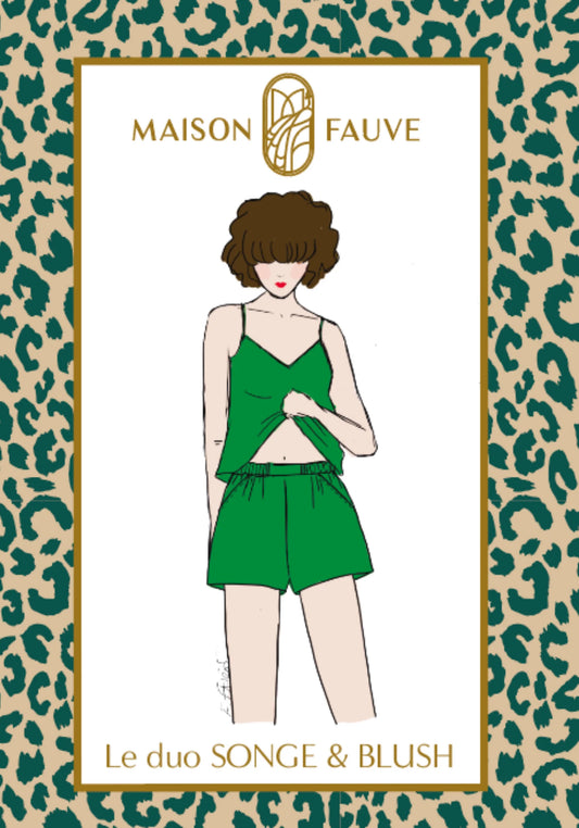 Pyjama Blush Songe - Patron papier - Maison Fauve