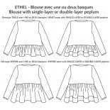 Ethel Blouse/Dress - Paper Pattern - P&amp;M pattern