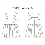 Muse Dress/Top - Paper Pattern - P&amp;M pattern