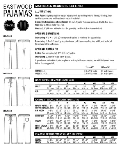 Eastwood Pajamas - PDF Pattern - Thread Theory