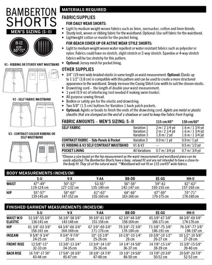 Bamberton Shorts - PDF Pattern - Thread Theory