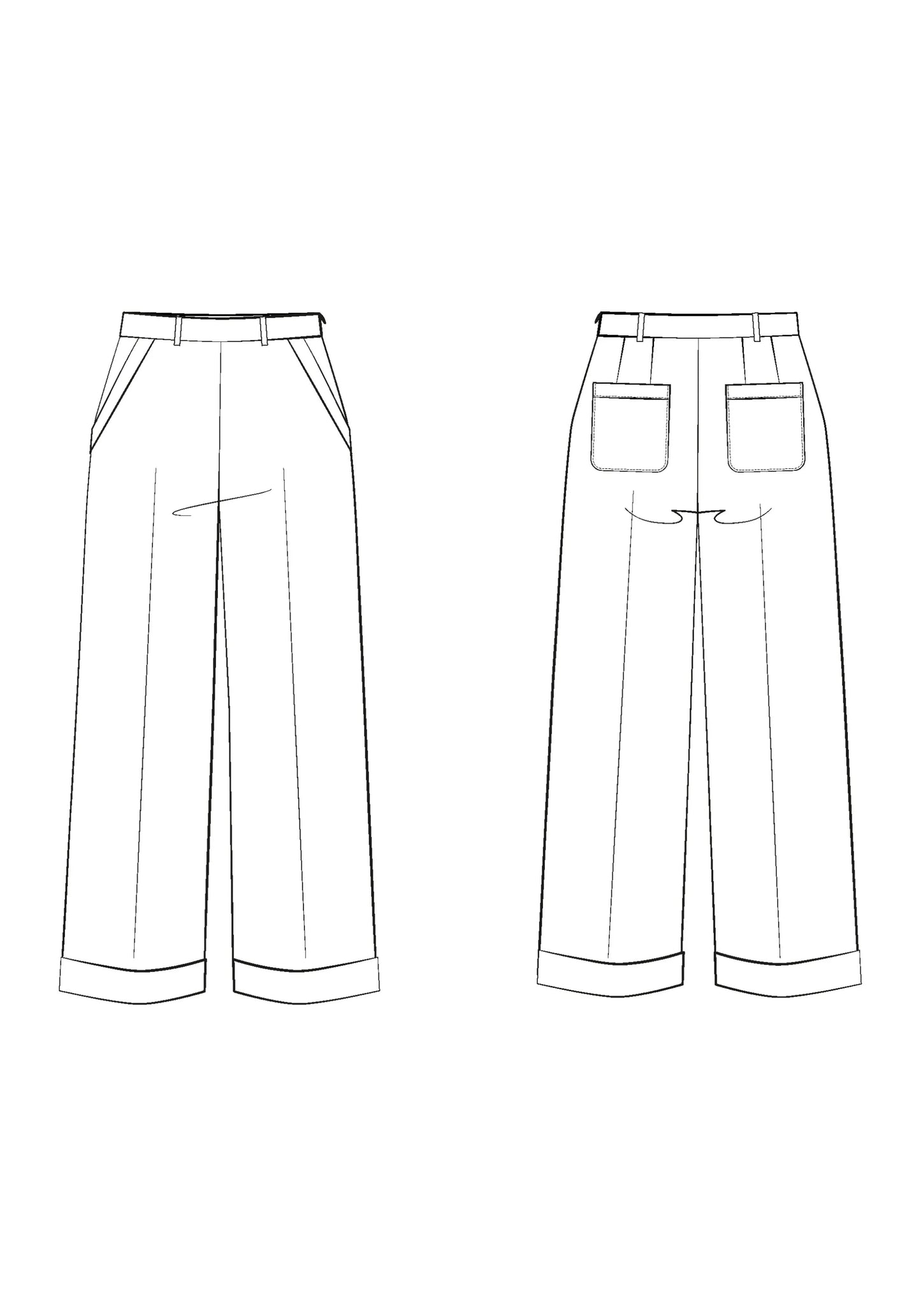 Pantalon Récif - Patron papier - Maison Fauve