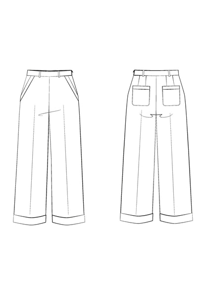 Pantalon Récif - Patron papier - Maison Fauve