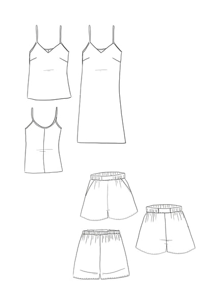 Pyjama Blush Songe - Patron papier - Maison Fauve