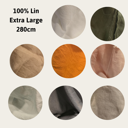 Toile de Lin - 8 couleurs disponibles - (extra large) 280cm