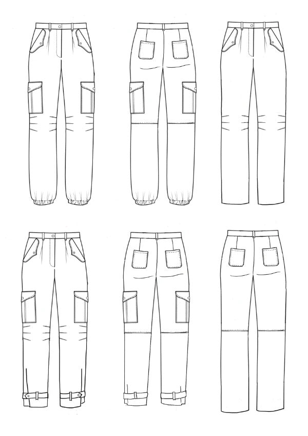 Springboard Pants - Paper Pattern - Maison Fauve