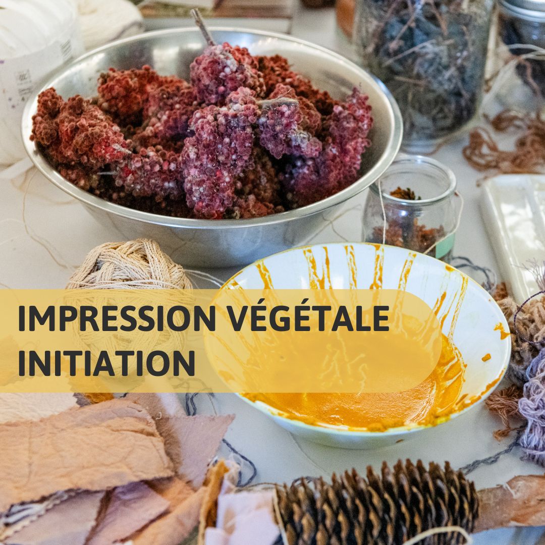 Initiation à l'impression textile avec des encres végétales