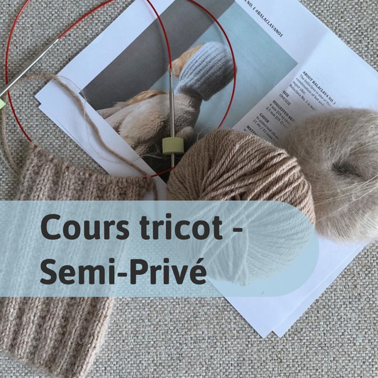 Cours de tricot Semi Privé à Montréal