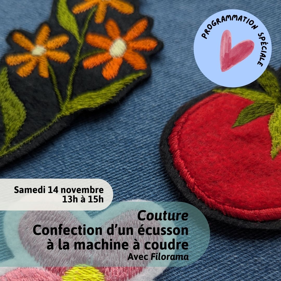 Broder un badge à la machine avec Filorama
