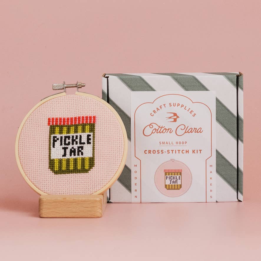 Kit de point de croix - Cornichons | Cotton Clara