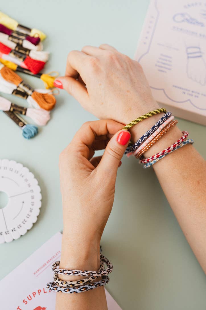 Kit de bracelets d'amitié Kumihimo | Cotton Clara