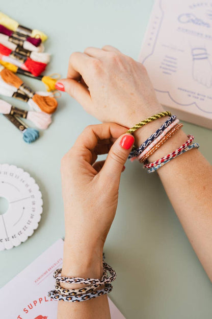 Kit de bracelets d'amitié Kumihimo | Cotton Clara