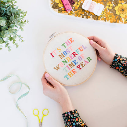 Kit de point de croix - "It's The most wonderful time of the Year" | Cotton Clara