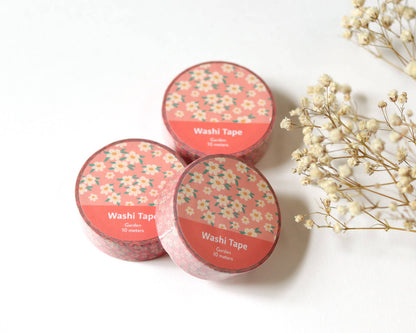 Ruban Washi Floral Rose Blush