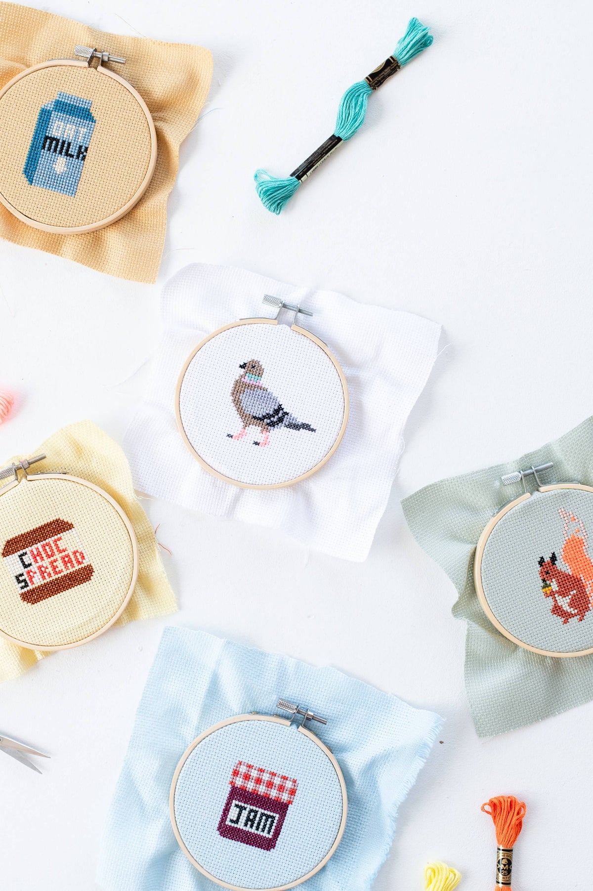Kit de point de croix - Pigeon | Cotton Clara