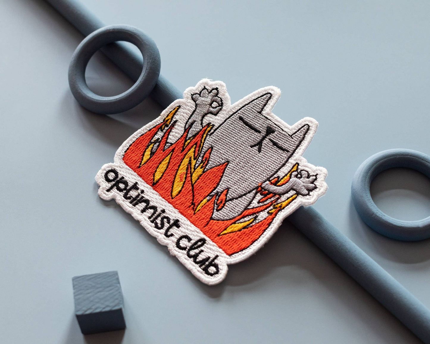Patch thermocollant Optimist Club Cat - RippleSplash