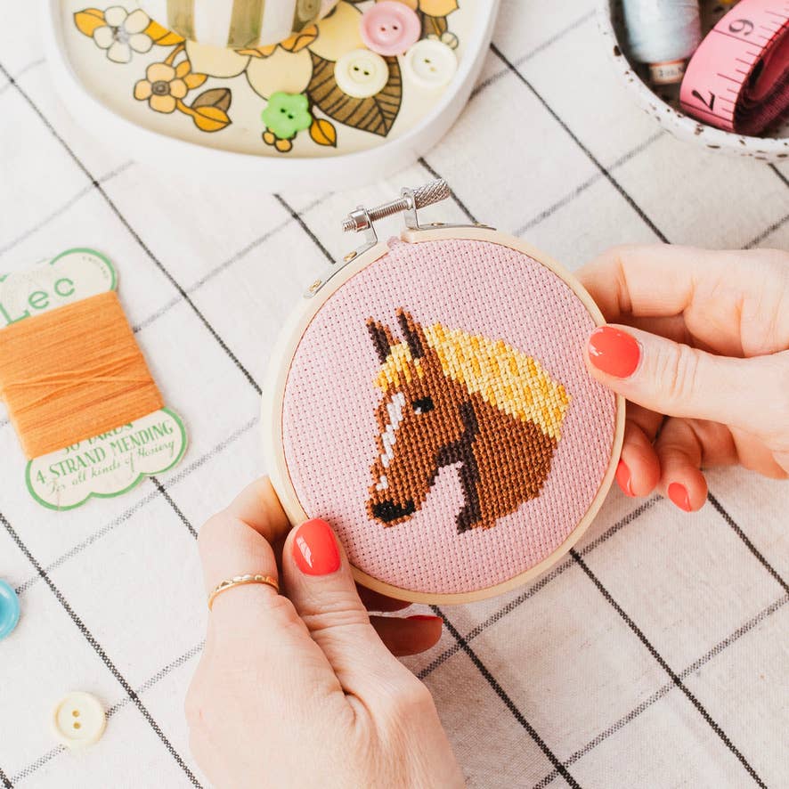 Beginner Cross Stitch Kit: Horse