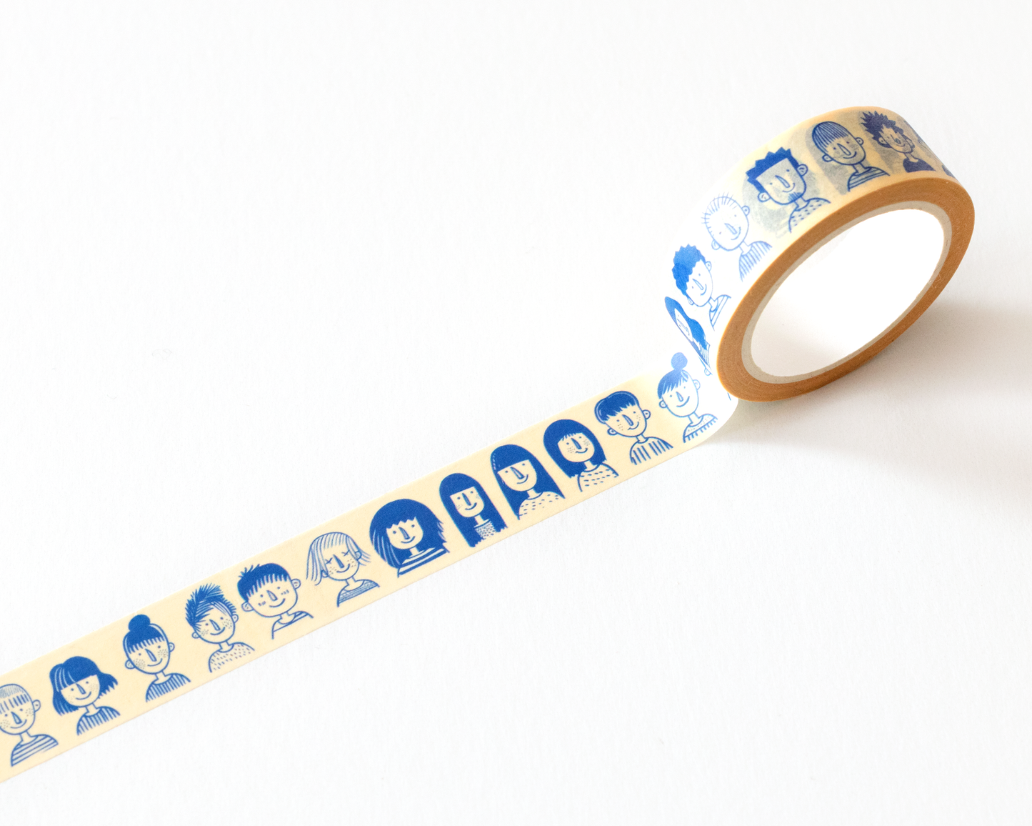 Ruban Washi Visages Illustrés