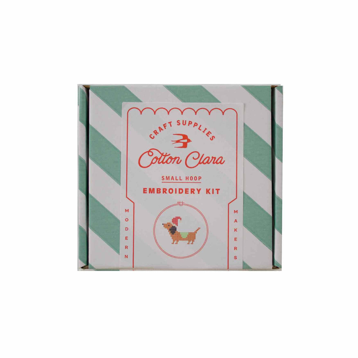 Kit de point de croix - Teckel de Noël | Cotton Clara