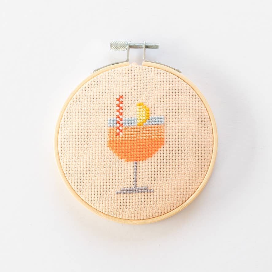 Kit de point de croix - Cocktail Spritz | Cotton Clara