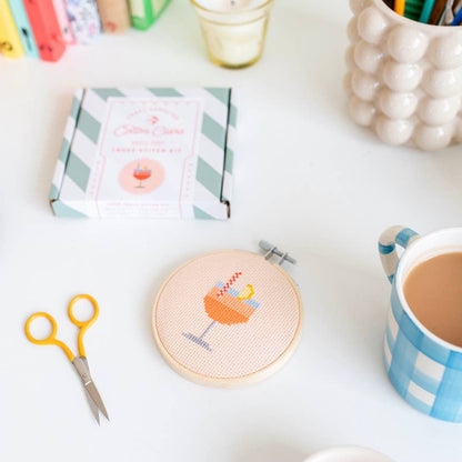 Kit de point de croix - Cocktail Spritz | Cotton Clara