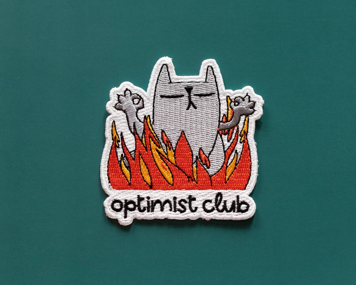Patch thermocollant Optimist Club Cat - RippleSplash