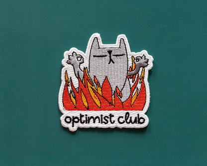 Patch thermocollant Optimist Club Cat - RippleSplash