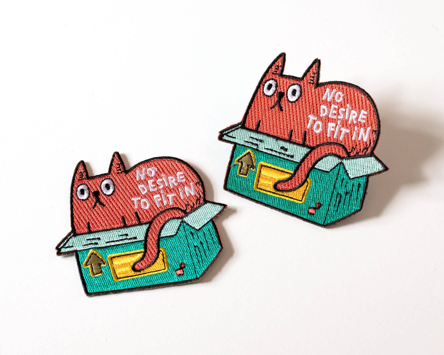 Patch thermocollant chat « No Desire to Fit In » - RippleSplash