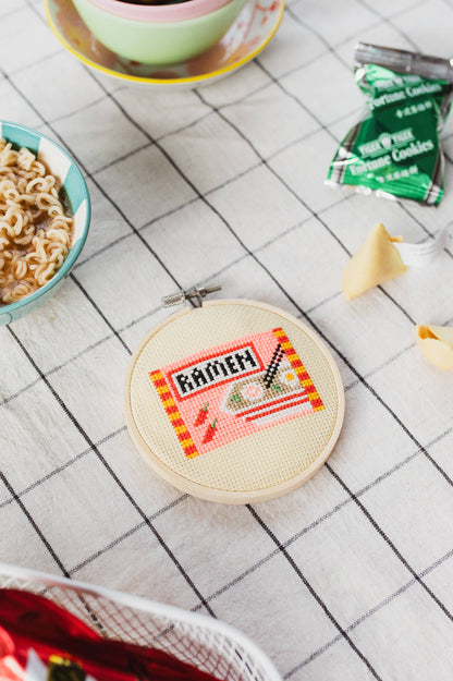 Kit de point de croix - Ramen | Cotton Clara
