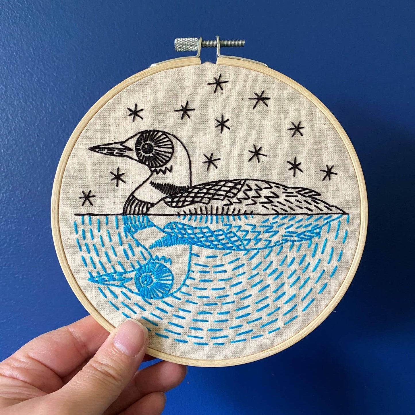 "Loon" Full Embroidery Kit