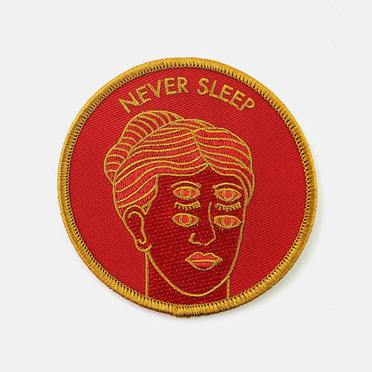 Écusson thermocollant - never sleep | Badaboöm